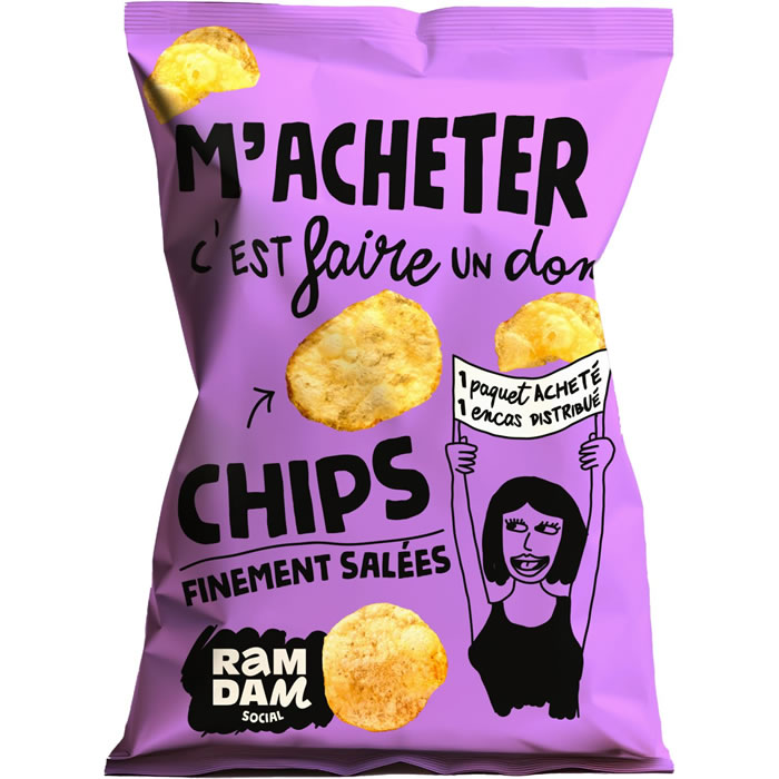 RAMDAM Chips nature finement salées