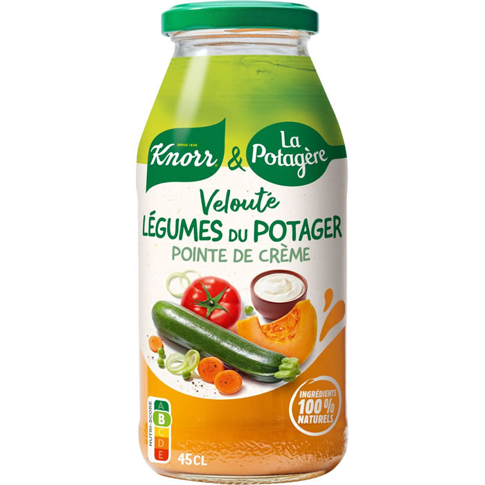 KNORR La Potagère Soupe velouté aux légumes de potager et crème