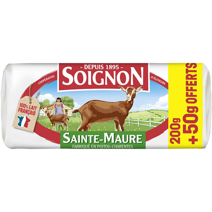 SOIGNON Bûche de fromage de chèvre Sainte-Maure