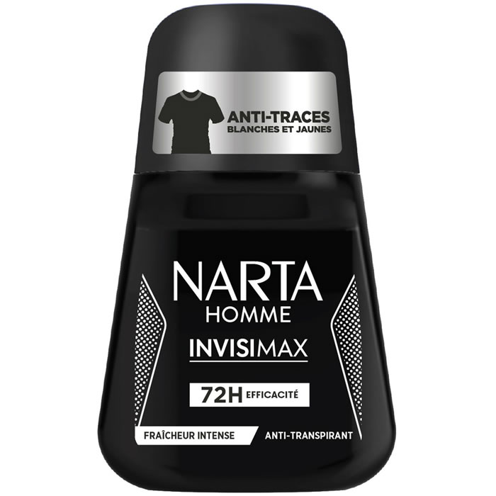 NARTA InvisiMax Déodorant bille homme anti-trace 72h