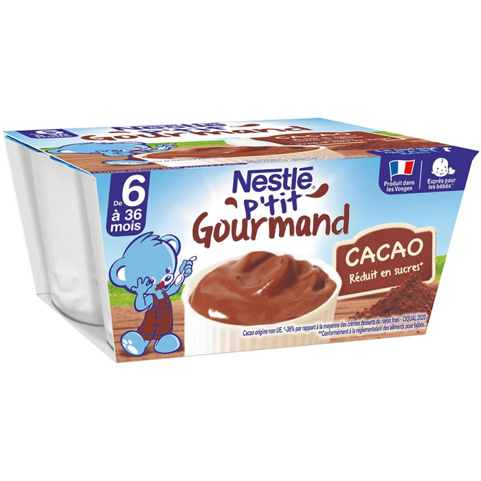 NESTLE P'tit Gourmand Dessert au chocolat dès 6 mois