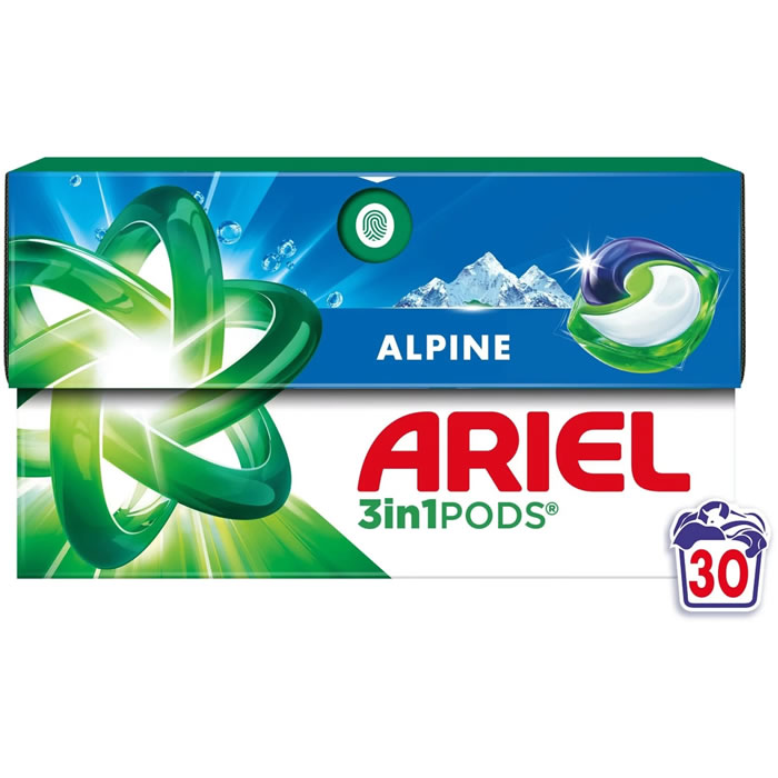 ARIEL 3 en 1 Pods Lessive capsules alpine