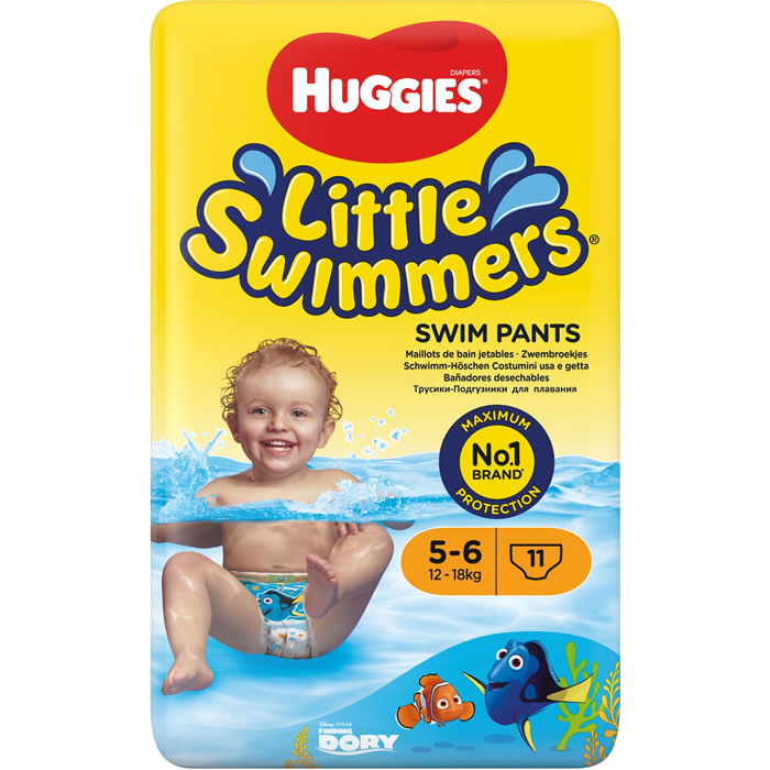 HUGGIES Little Swimmers Culottes de bain et piscine jetables taille 5-6 (12-18 kg)