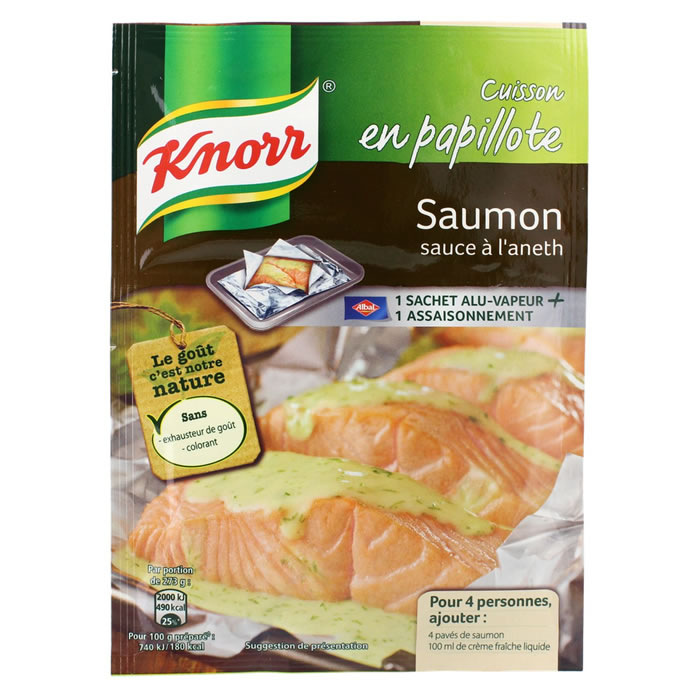 Assaisonnement pour cuisson de Saumon en Papillote Assaisonnement pour cuisson de Saumon en Papillote,KNORR,28 g