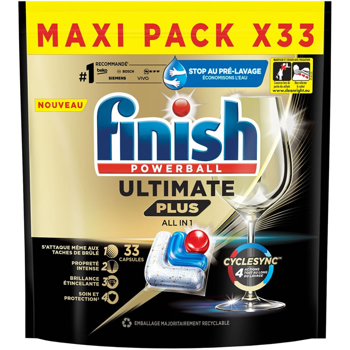 FINISH : Powerball Ultimate Plus - Tablettes lave-vaisselle