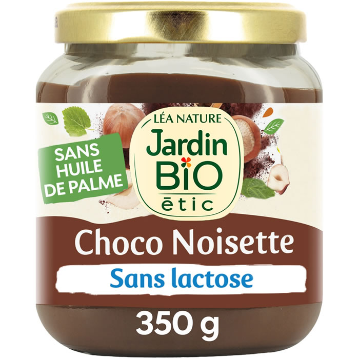 JARDIN BIO Étic Pâte à tartiner au chocolat et noisettes sans lactose bio