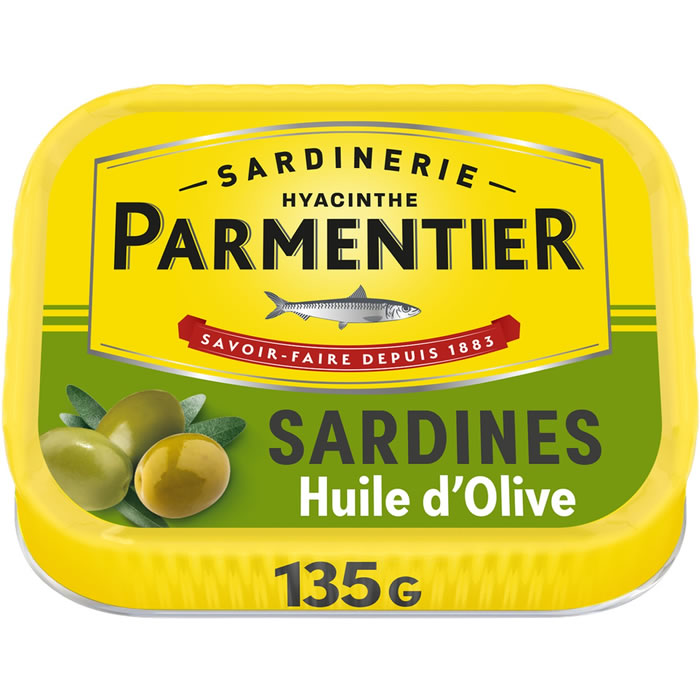 PARMENTIER Sardines à l'huile d'olive vierge extra