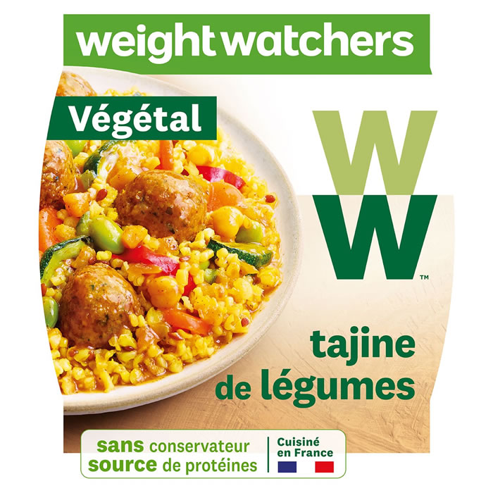 WEIGHT WATCHERS Tajine de légumes aux boulgour et falafels micro-ondes