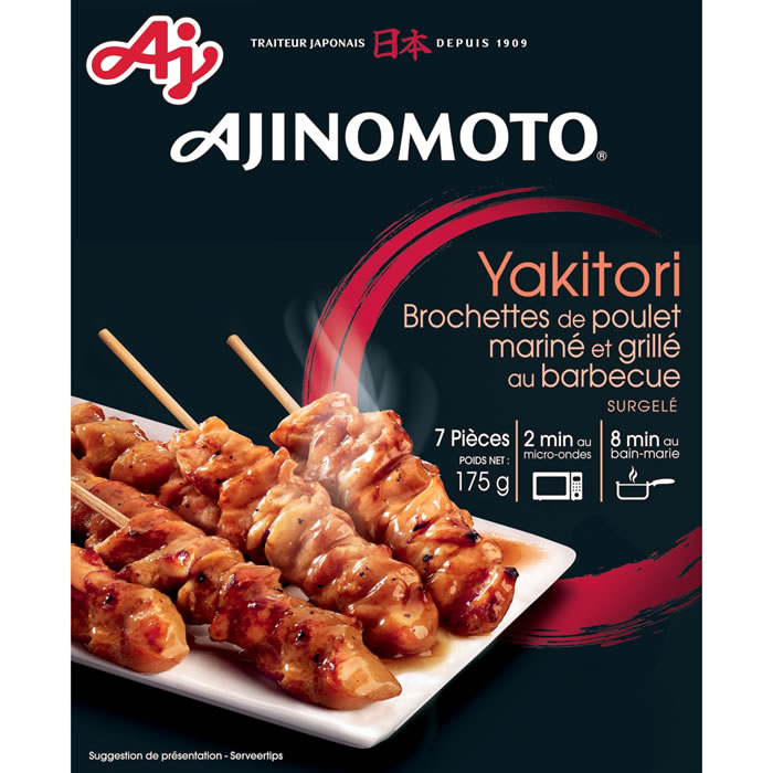 AJINOMOTO Yakitori Brochettes de poulet mariné grillé