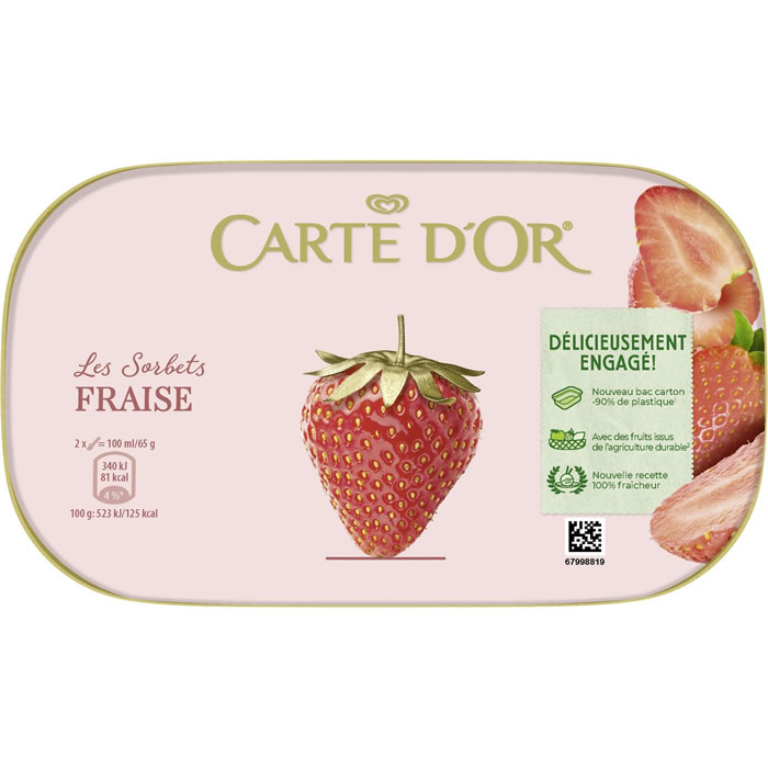 CARTE D'OR Sorbet à la fraise
