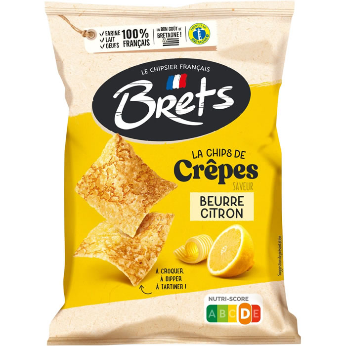 BRET'S Chips crêpes goût beurre et citron