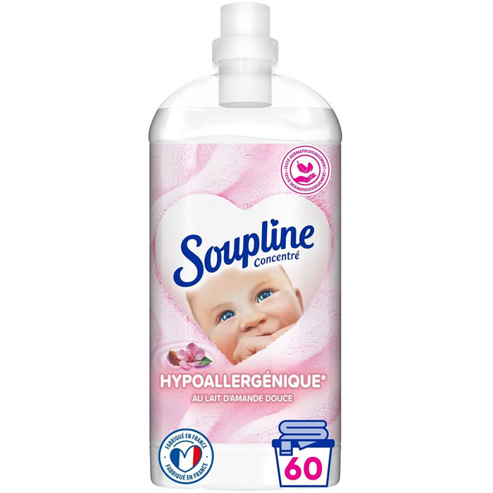 SOUPLINE Adoucissant concentré lait d'amande douce