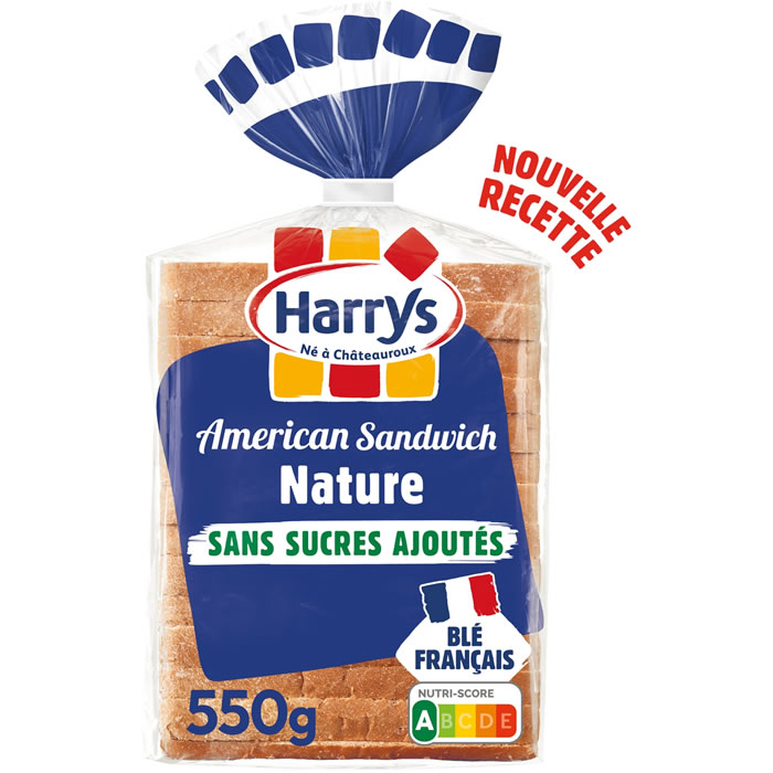 HARRYS American Sandwich Pain de mie nature sans sucres ajoutés