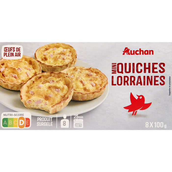 AUCHAN Mini quiches Lorraines