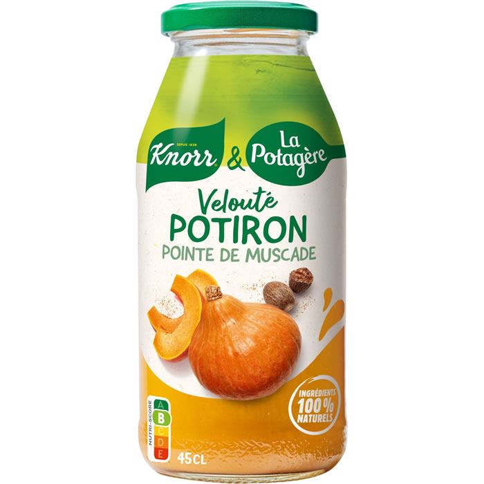 KNORR & La Potagère Soupe velouté au potiron et muscade