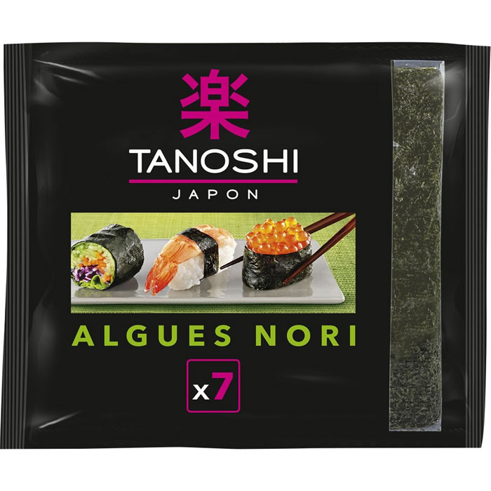 TANOSHI Japon Feuilles d'algues nori grillées