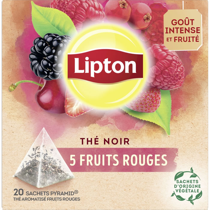 LIPTON Pyramid Thé noir aux fruits rouges