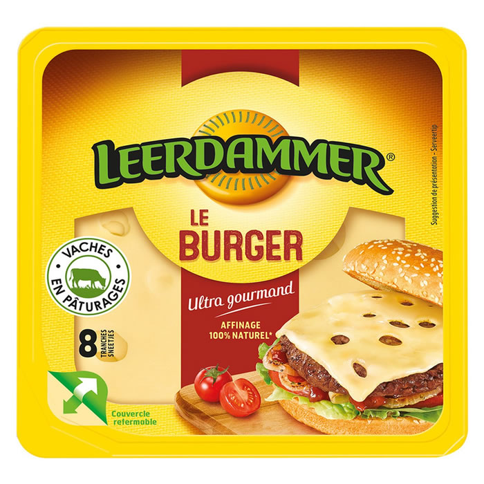 LEERDAMMER L'Original Fromage en tranches pour hamburger