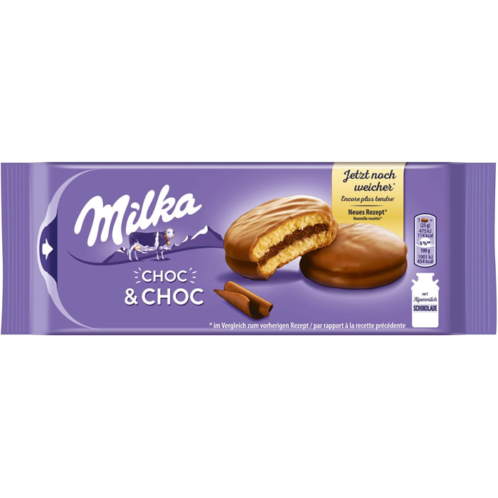 MILKA Choc & Choc Gâteaux moelleux au chocolat