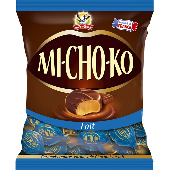 MICHOKO Caramels tendres enrobés de chocolat au lait