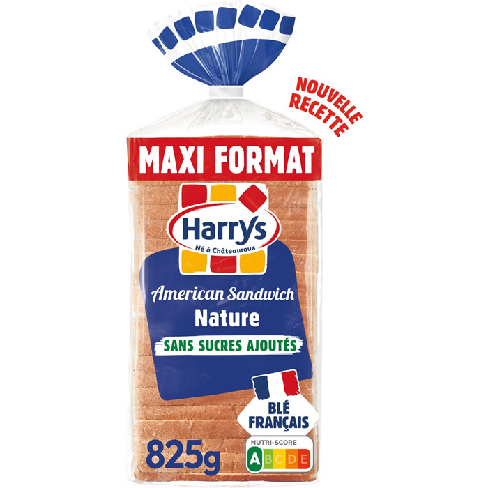 HARRYS American Sandwich Pain de mie nature sans sucres ajoutés
