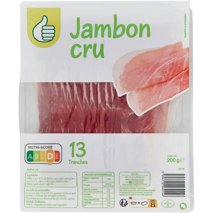 1ER PRIX Jambon cru