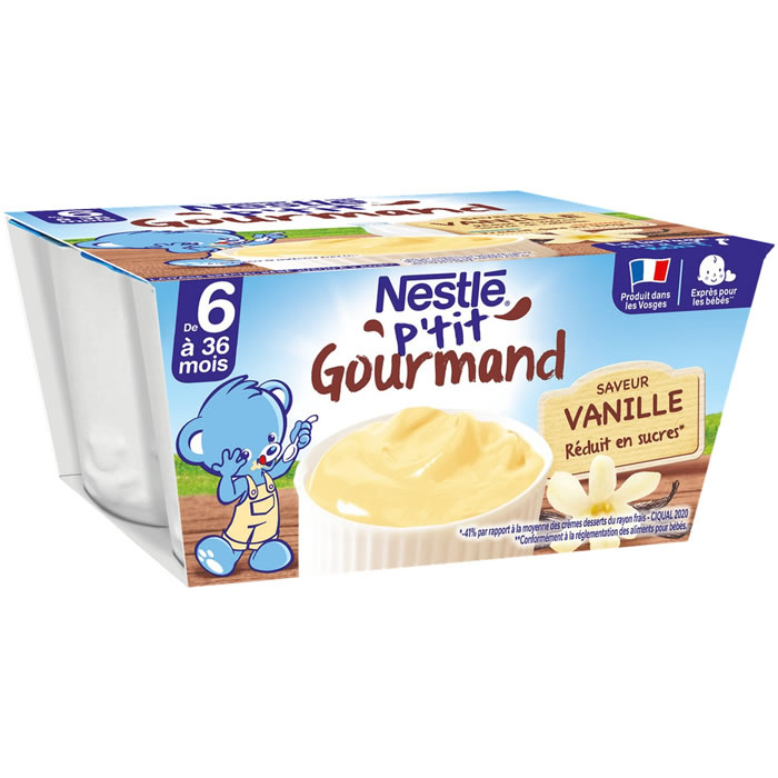 NESTLE P'tit Gourmand Dessert à la vanille dès 6 mois