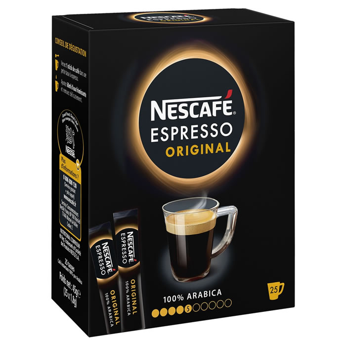 NESCAFE Sticks de café soluble espresso