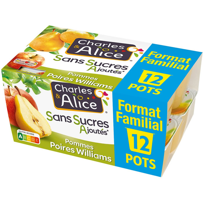 CHARLES&ALICE Spécialité pomme poire sans sucres ajoutés chronodrive