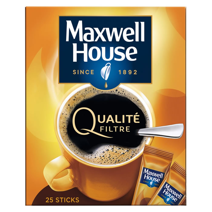 MAXWELL HOUSE Qualité Filtre Sticks de café soluble