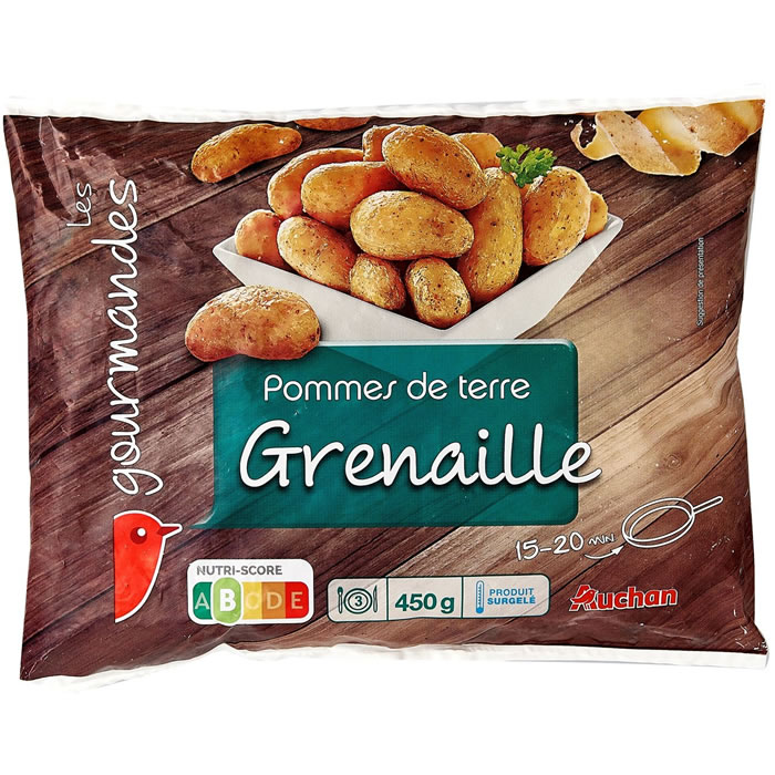 AUCHAN Pommes de terre grenaille à l'huile d'olive
