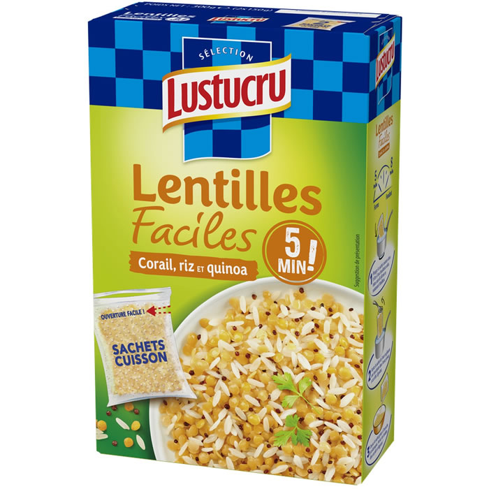 LUSTUCRU Lentilles riz et quinoa
