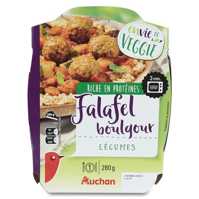 AUCHAN Falafel Boulgour et Légumes