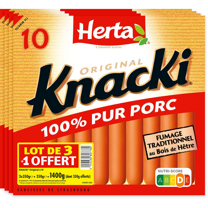 HERTA Knacki Saucisses de Strasbourg