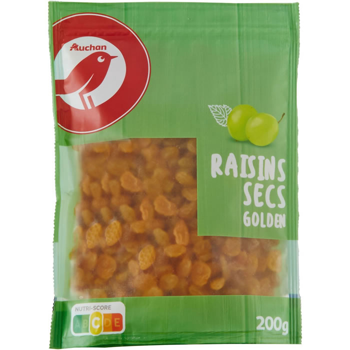 AUCHAN Raisins secs golden