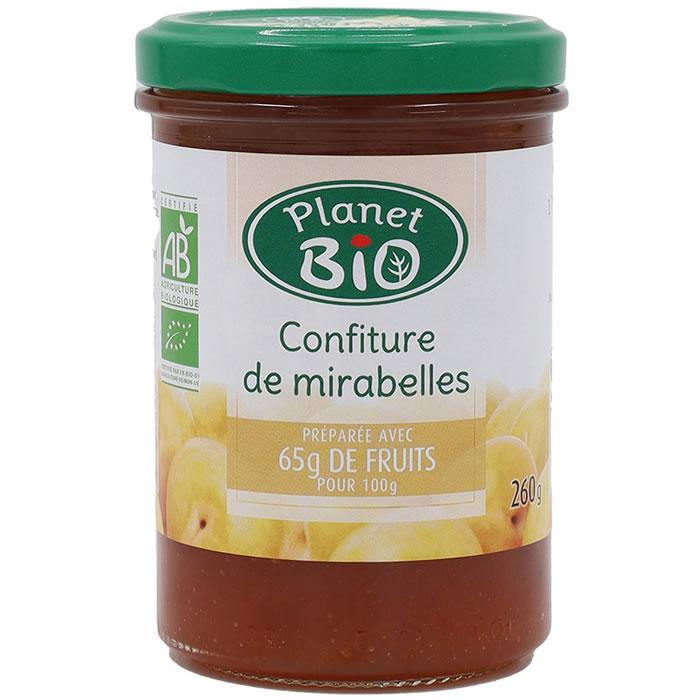 PLANET BIO Confiture de mirabelles bio