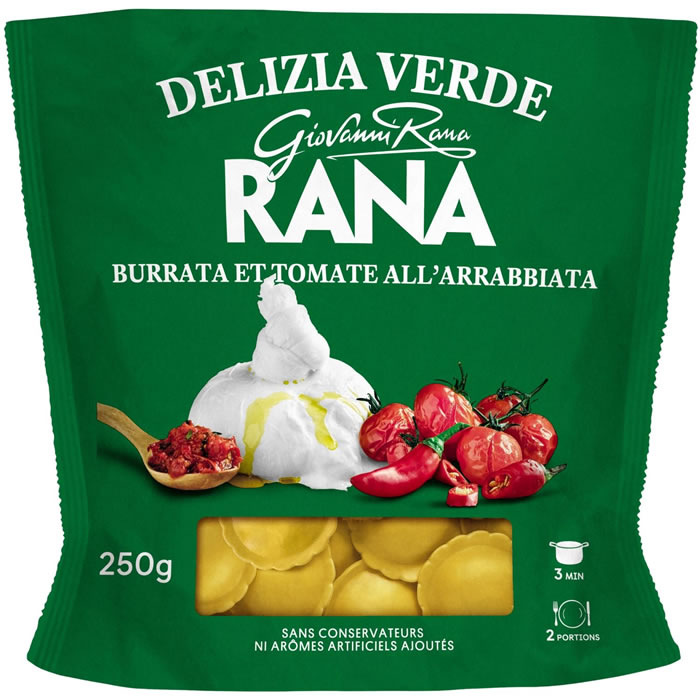 GIOVANNI RANA Ravioli à la burrata et tomates à l'arrabiata