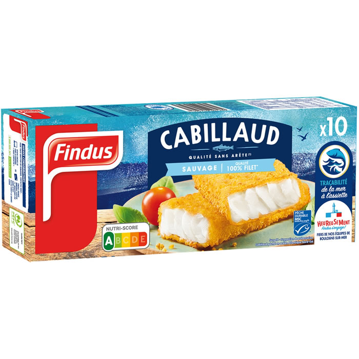 FINDUS 100% Filet Cabillauds panés MSC