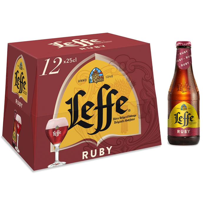 LEFFE Ruby Bière aromatisée aux fruits rouges