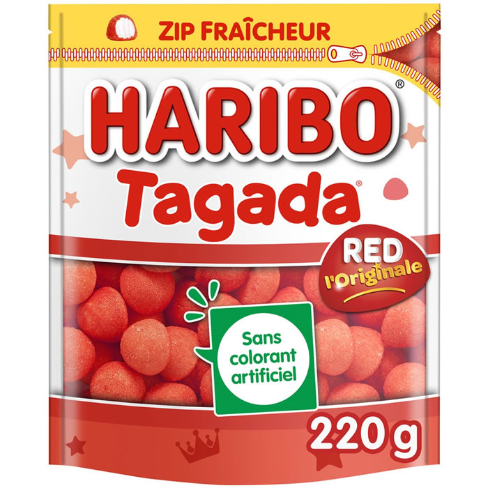 HARIBO Tagada Bonbons gélifiés à la fraise