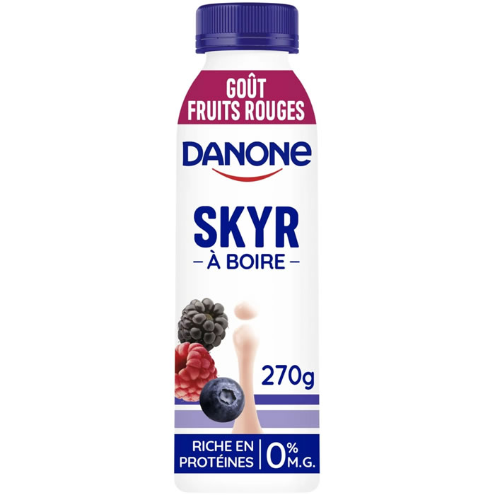 DANONE Skyr à boire aux fruits rouges 0% M.G