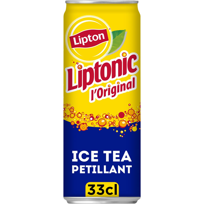 LIPTON Liptonic Ice Tea Thé noir glacé gazeux aromatisé au citron vert