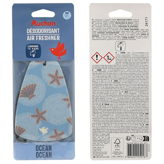 AUCHAN Désodorisant voiture senteur océan