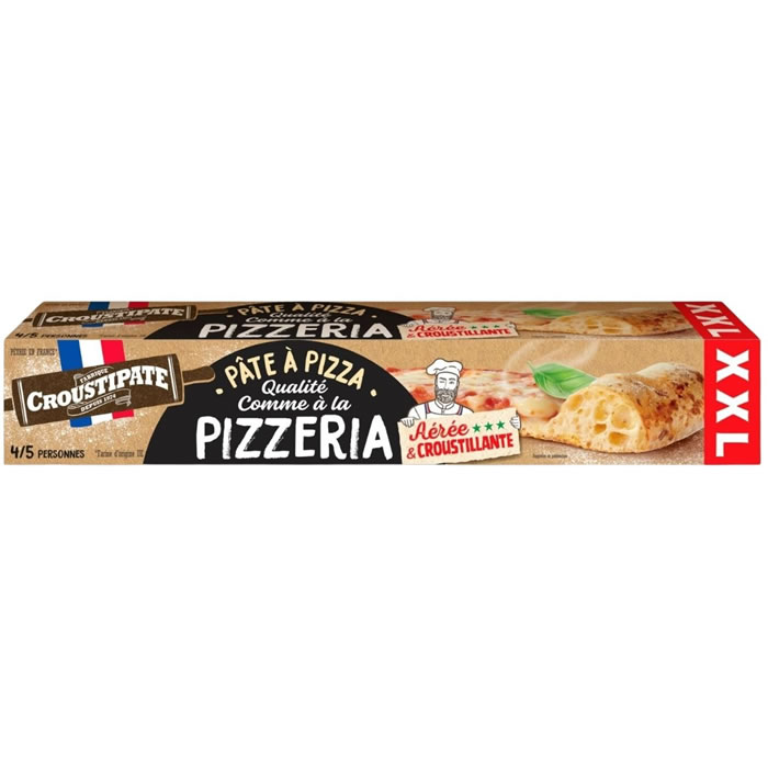 CROUSTIPÂTE Pâtes à pizza ronde et moelleuse