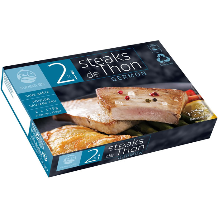 POISSON Steaks de thon germon sans arêtes