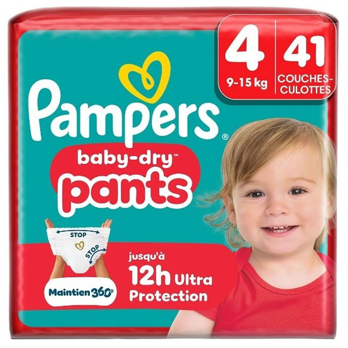 PAMPERS Baby-Dry Pants Couches-culottes taille 4 (9-15 kg)
