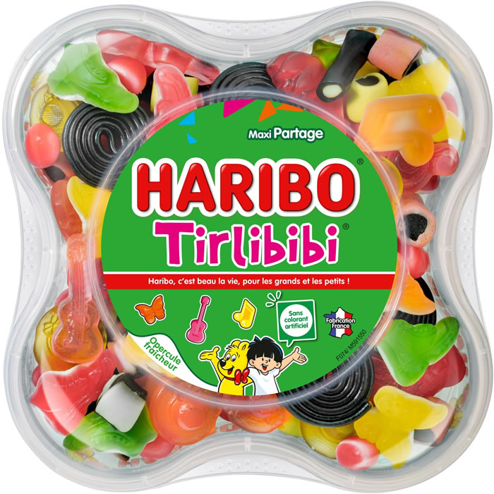 HARIBO Tirlibibi Assortiment de bonbons gélifiés aromatisés