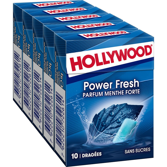 HOLLYWOOD Power Fresh Chewing-gum à la menthe forte
