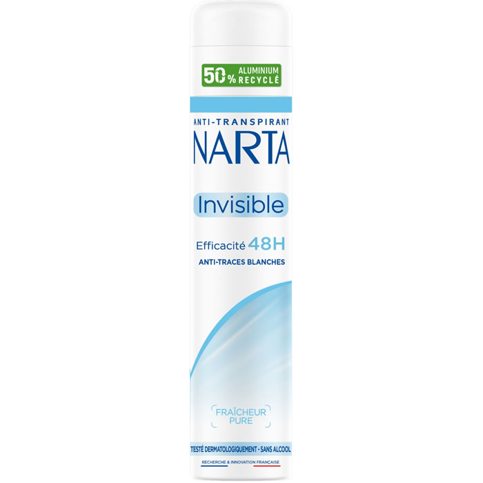 NARTA Invisible Déodorant spray anti-traces 48h