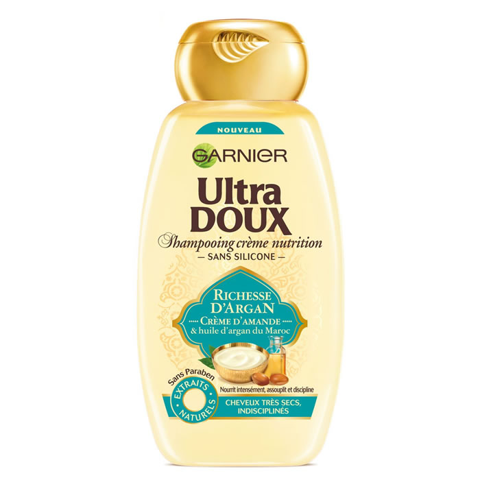 ULTRA DOUX Shampoing nourrissant crème d'amande, huile d'argan